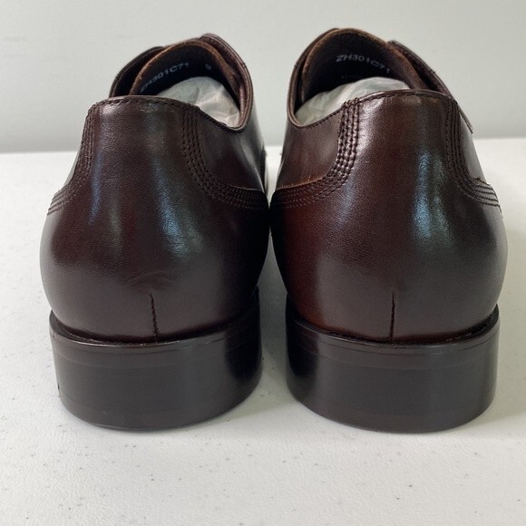 Zanzara Gauguin Cap Toe Oxford Brown Leather Lace Up Low Top Dress Shoe - Picture 8 of 16